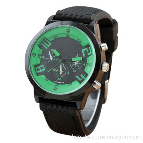 2013 Newest Wristwatch with Silicone Strap and Alloy CaseNew